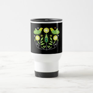 Mug De Voyage Imprimantes d'art populaire scandinave   Décor nor