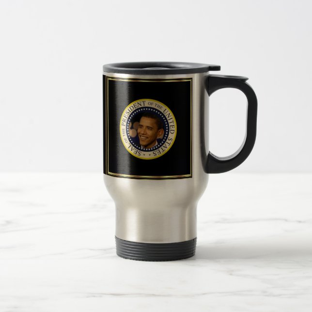 Mug De Voyage Inauguration d'Obama commémorative (Droit)