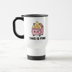 Mug De Voyage Incendie de poubelle Kawaii C'est bien drôle Sarca