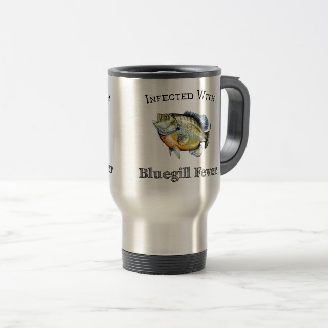 Mug De Voyage Infecté Par La Fièvre Du Bleu (Devant droit)