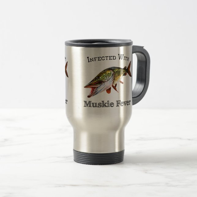 Mug De Voyage Infecté Par La Fièvre Du Muskie (Devant droit)