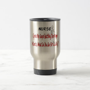 Mug De Voyage Infirmière "ange de la mort"---Cadeaux drôles