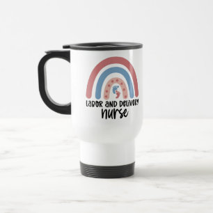 Mug De Voyage Infirmière de la main-d'oeuvre et de l'accoucheme