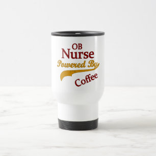 Mug De Voyage Infirmière d'OB actionnée par le café