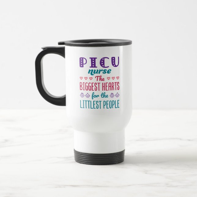 Mug De Voyage Infirmière en USIP, les plus grands cœurs pour les (Gauche)