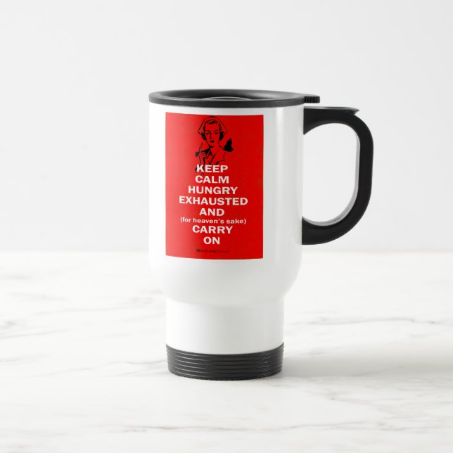 Mug De Voyage Infirmière - gardez le calme et continuez (Droite)