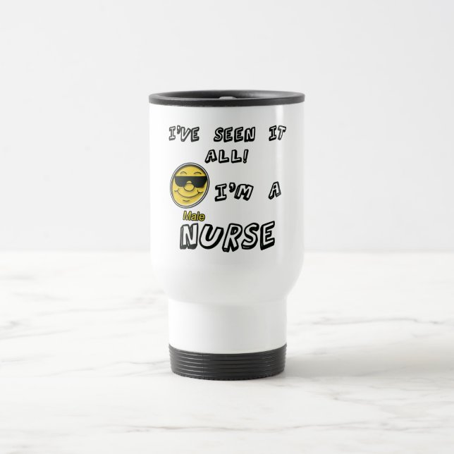 Mug De Voyage Infirmière masculine (Centre)