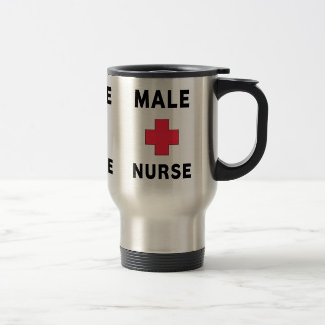 Mug De Voyage Infirmière masculine (Droit)