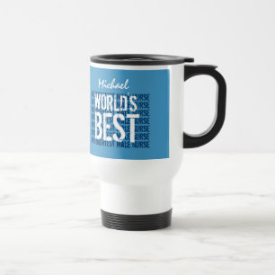 Mug De Voyage Infirmière masculine la plus brillante du monde M