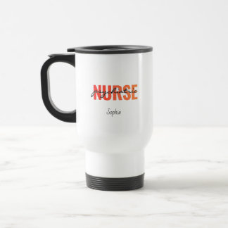 Mug De Voyage Infirmière psychiatrique personnalisée Nom