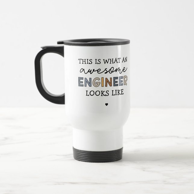 Mug De Voyage Ingénieur Drôle génial ingénieur | Ingénierie (Gauche)