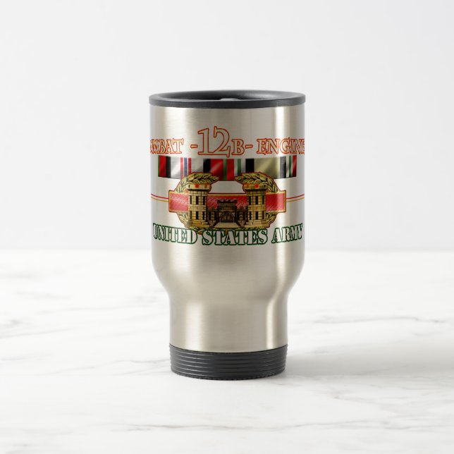 Mug De Voyage Ingénieur OEF OIF du combat 12B (Centre)