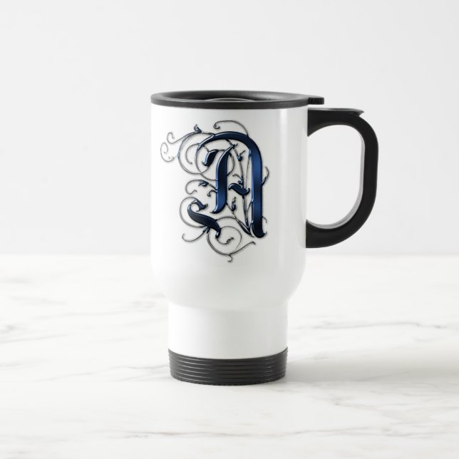 Mug De Voyage Initiales vintages A (Droite)