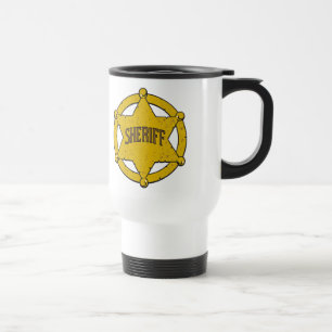 Mug De Voyage Insigne d'étoile de shérifs