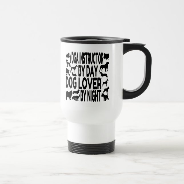 Mug De Voyage Instructeur de Yoga Amoureux des chiens (Droite)