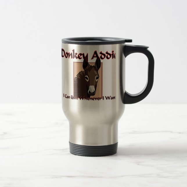 Mug De Voyage Intoxiqué d'âne (Droit)