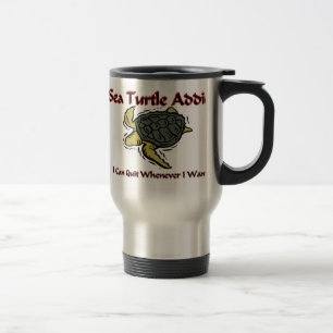 Mug De Voyage Intoxiqué de tortue de mer