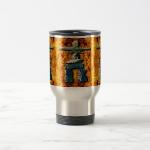 Mug De Voyage Inukshuk Native American Spirit Stones