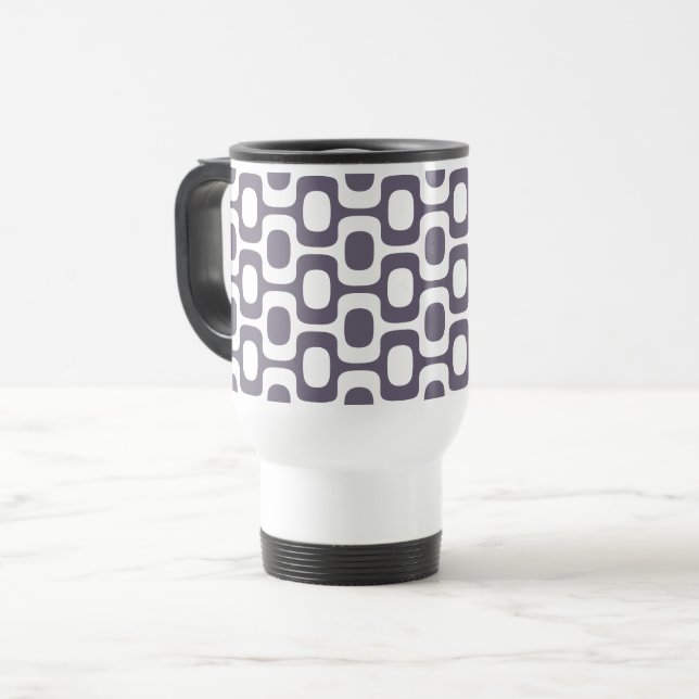 Mug De Voyage Ipanema Sidewalk Pattern, Beach Pattern, Brazil (Devant gauche)