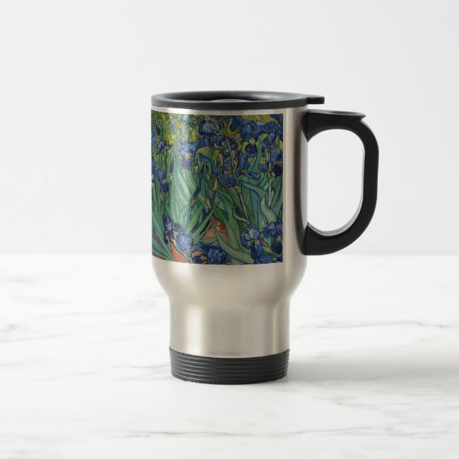 Mug De Voyage Irises par Van Gogh (Droit)