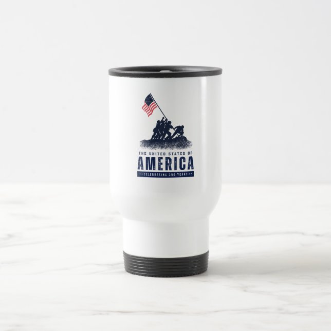 Mug De Voyage Iwo Jima Amérique 250 (Centre)