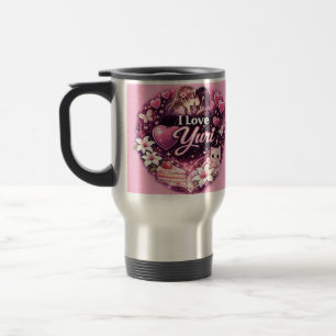 Mug De Voyage J'adore Yuri Esthétique Anime Filles' Amour Kawa