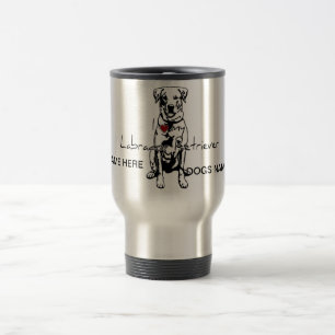 Mug De Voyage J'ai "coeur" mes mots du Labrador Retriever