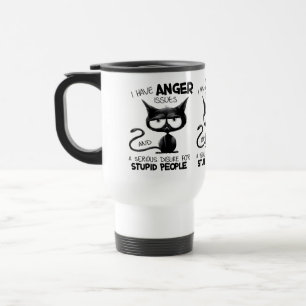 Mug De Voyage J'ai des problèmes de colère Cadeau drôle pour ama