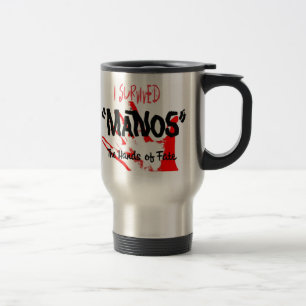 Mug De Voyage J'ai survécu à Manos les mains du destin
