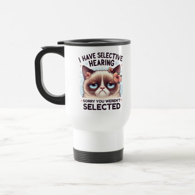 Mug De Voyage J'ai une audition sélective Cadeau drôle pour amat (Gauche)