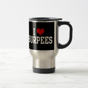 Mug De Voyage J'aime Burpees, forme physique