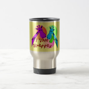 Mug De Voyage J'aime des cadeaux de girafes