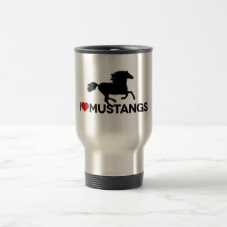 Mug De Voyage J'aime des mustangs
