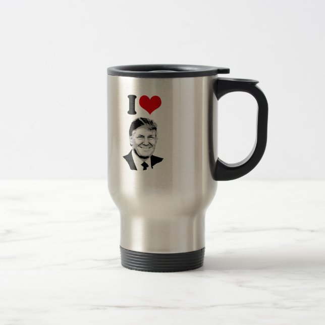 Mug De Voyage J'aime Donald Trump (Droit)