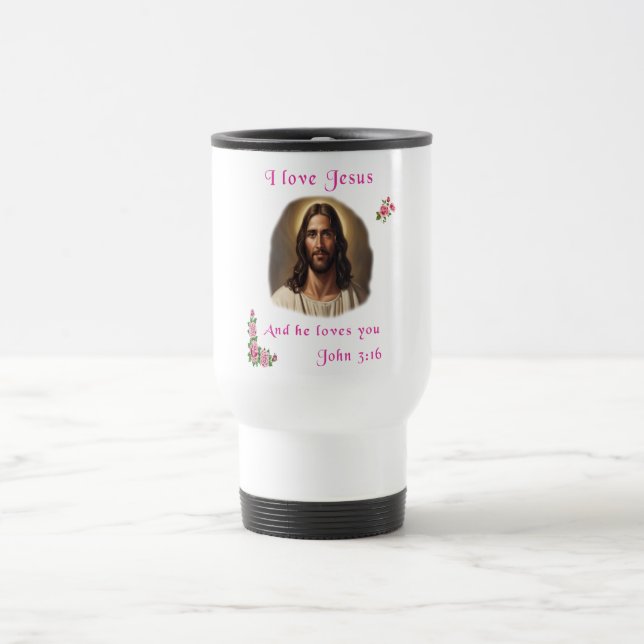 Mug De Voyage J'aime Jésus (Centre)