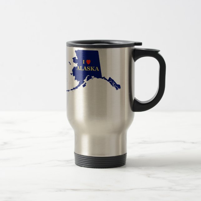 Mug De Voyage J'aime l'Alaska (Droit)