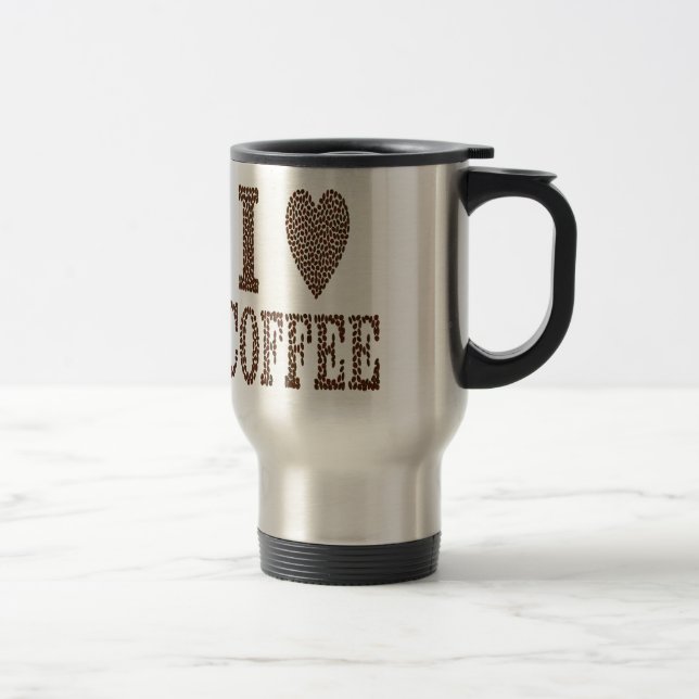 Mug De Voyage J'aime le café (Droit)