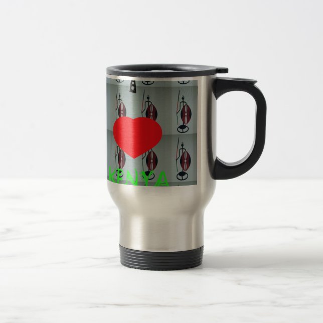 Mug De Voyage J'aime le Kenya (Droit)