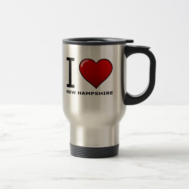 MUG DE VOYAGE J'AIME LE NEW HAMPSHIRE (Droit)
