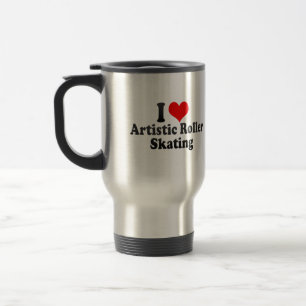 Mug De Voyage J'aime le patinage de rouleau artistique