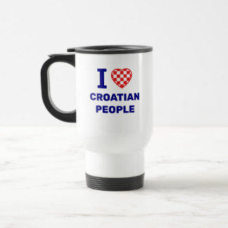 Mug De Voyage J'aime le peuple croate