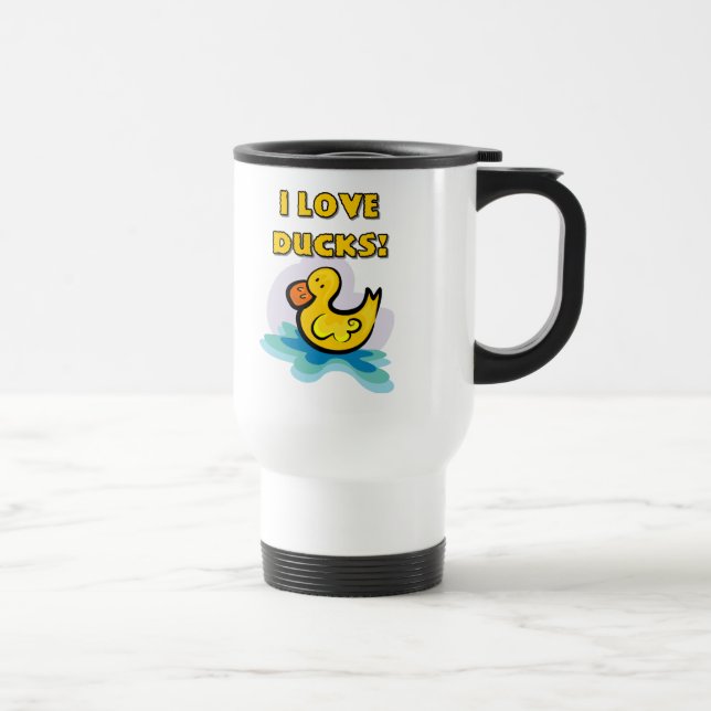Mug De Voyage J'aime les canards (Droite)