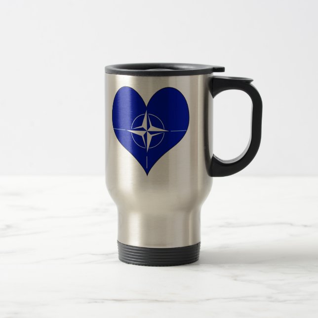Mug De Voyage J'aime l'OTAN (Droit)