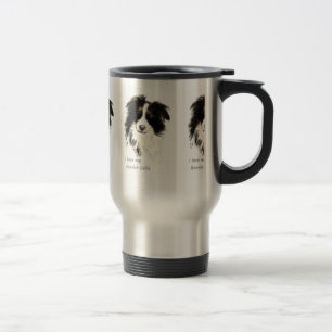 Mug De Voyage J'aime ma frontière Collie Chien Animal animal