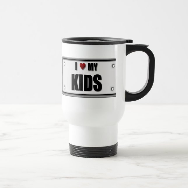 Mug De Voyage J'aime mes enfants (Droite)