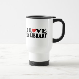 Mug De Voyage J'aime mon cadeau de bibliothécaire de
