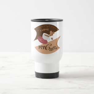 Mug De Voyage J'aime mon café Retro Java