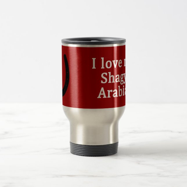 Mug De Voyage J'Aime Mon Cheval Arabe Shagya (Centre)