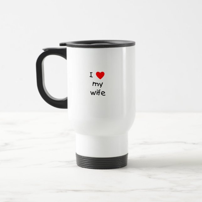Mug De Voyage J'aime mon épouse (Gauche)