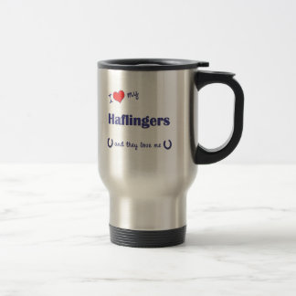 Mug De Voyage J'aime mon Haflingers (les chevaux multiples)